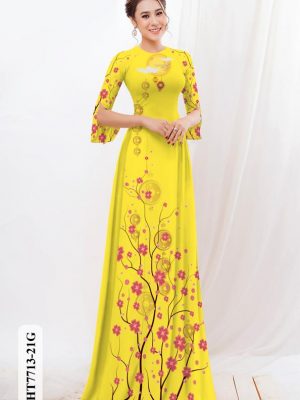 1607149843 vai ao dai hoa dao mac tet (5)